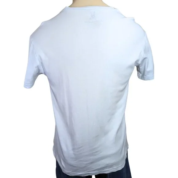 Pyscho Bunny Light Blue Crew Neck Short Sleeve Cotton T-shirt  - Medium - Picture 2 of 12